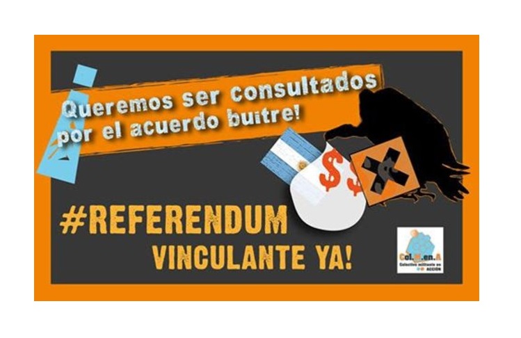 REFERENDUM CONSULTIVO  SI O NO AL PAGO DE LOS HOLDOUTS Y GENERACION DE DEUDA EXTERNA.